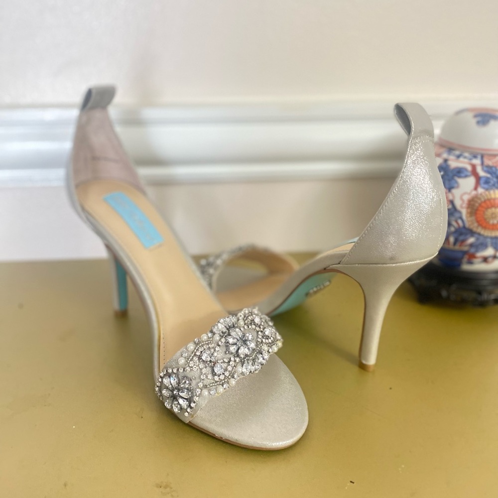 Betsey Johnson Silver Gabriel sparkly
